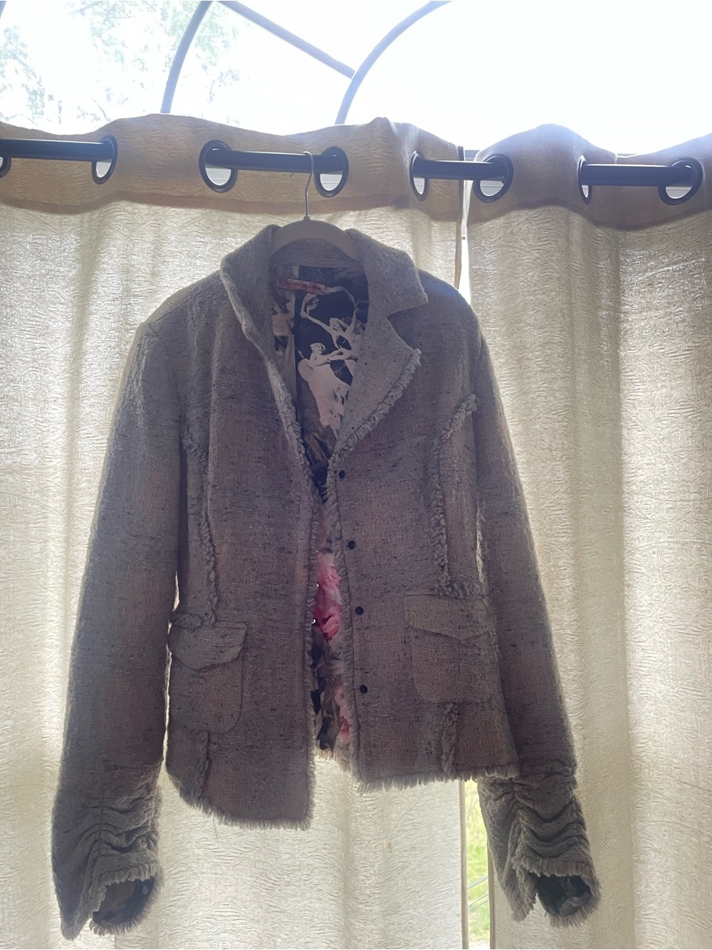 RARE Roberta Scarpa Italian Designer Wool Blend Jacket Coat Women’s